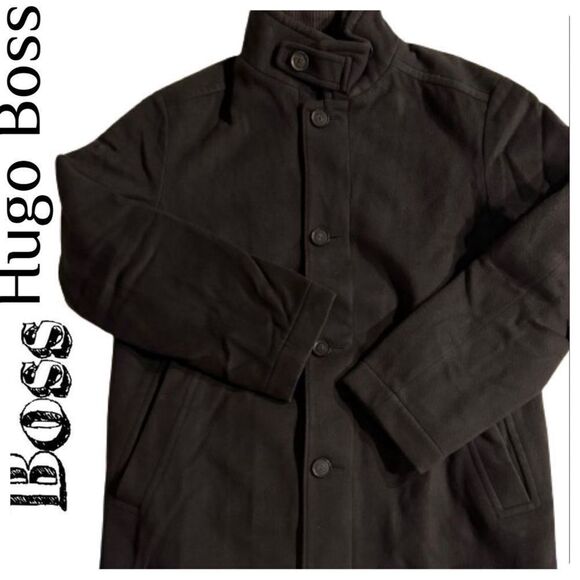 BOSS Men's Cashmere WOOL Regular Fit Coat Sz.38 - Picture 1 of 16